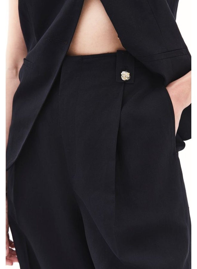 OXXO Linen Blended Button Detailed Vest - Image 3